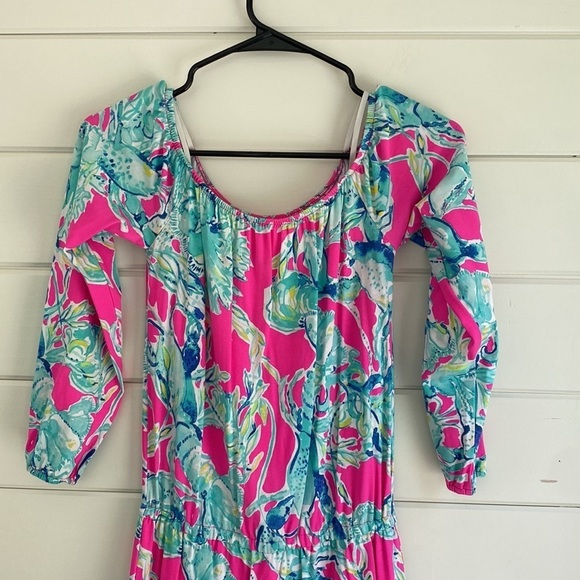 Lilly Pulitzer | Off the Shoulder Preppy Dress | Excellent Condition - Picture 4 of 9